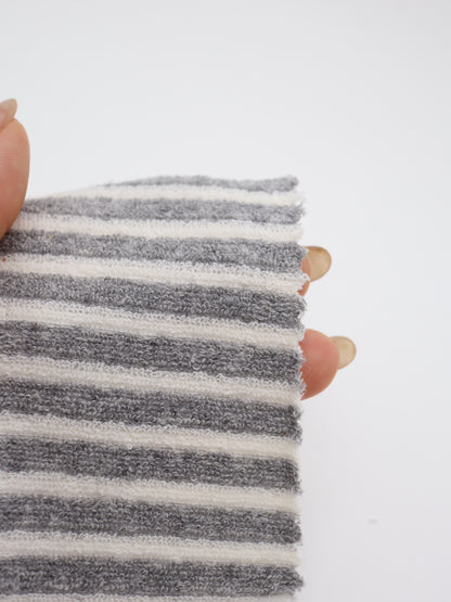 TCミニパイルボーダー生地　綿ポリタオル素材　犬服　　【26SS-030】