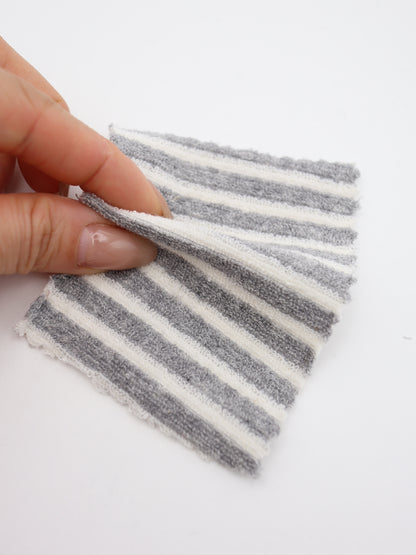 TCミニパイルボーダー生地　綿ポリタオル素材　犬服　　【26SS-030】