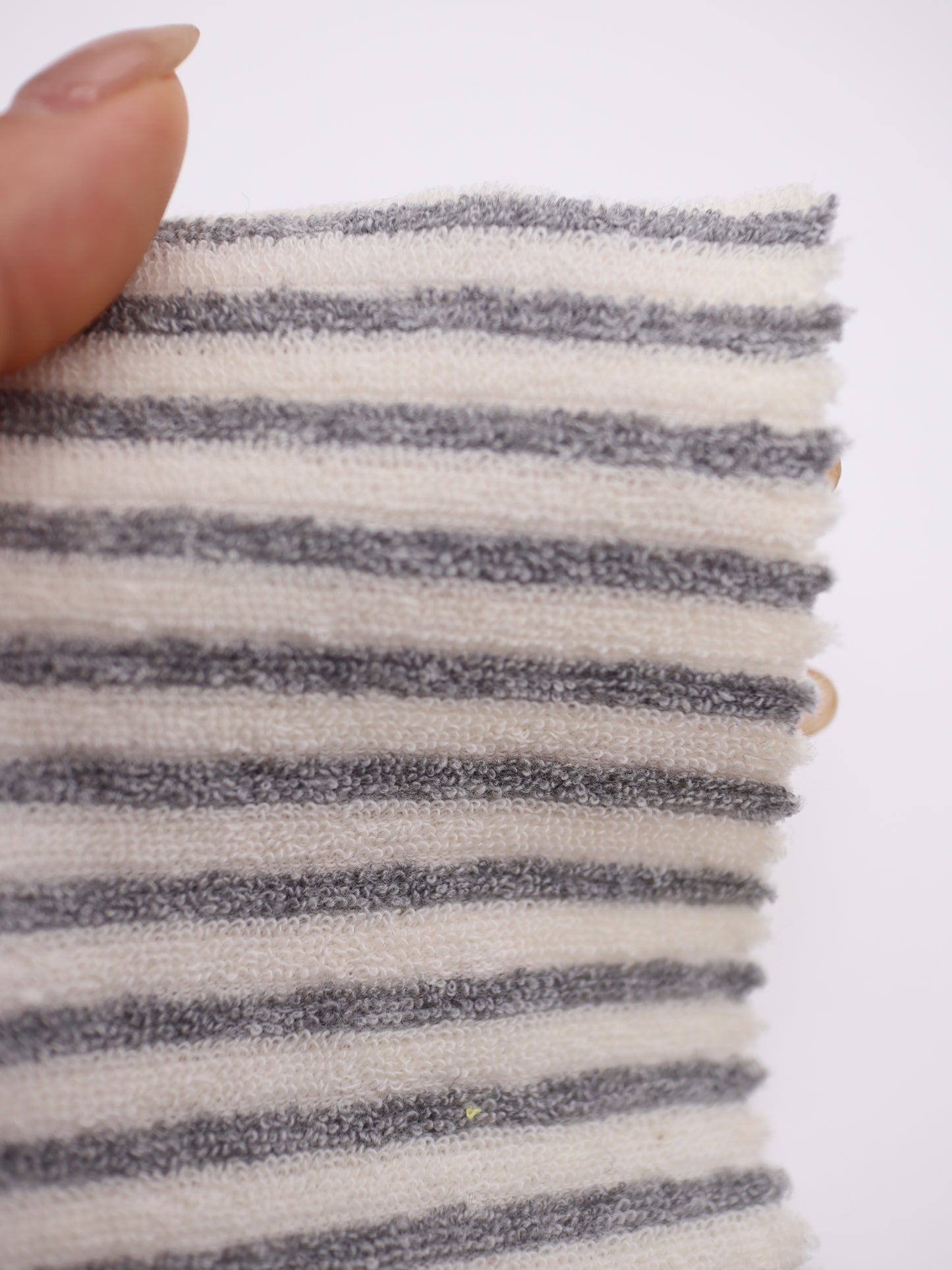 TCミニパイルボーダー生地　綿ポリタオル素材　犬服　　【26SS-030】