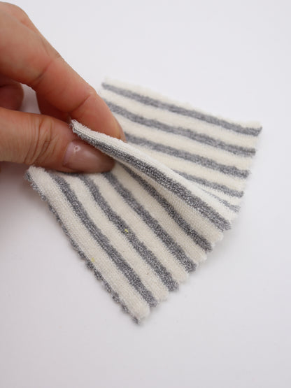 TCミニパイルボーダー生地　綿ポリタオル素材　犬服　　【26SS-030】