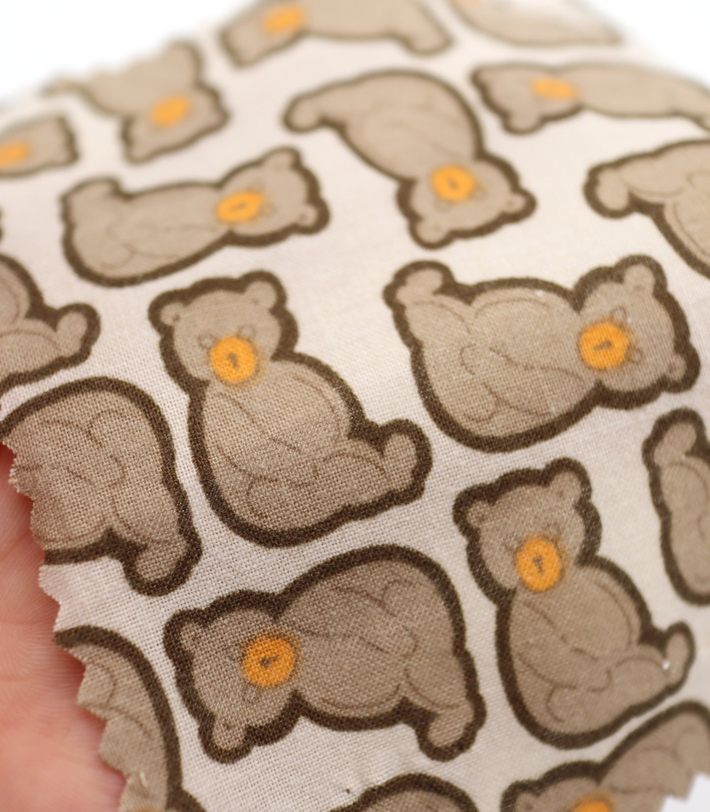 【25SS-228】ぎっしりお座りくまさんプリント綿ローン　/0.5ｙあたり = ～ 805円