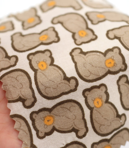 【25SS-228】ぎっしりお座りくまさんプリント綿ローン　/0.5ｙあたり = ～ 805円