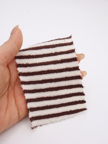 TCミニパイルボーダー生地　綿ポリタオル素材　犬服　　【26SS-030】