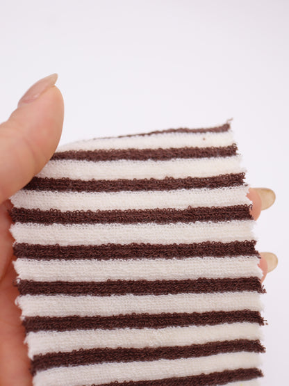 TCミニパイルボーダー生地　綿ポリタオル素材　犬服　　【26SS-030】