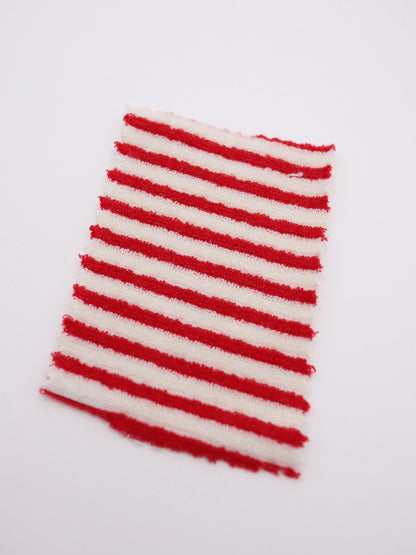 TCミニパイルボーダー生地　綿ポリタオル素材　犬服　　【26SS-030】