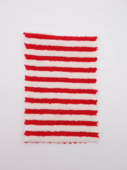 TCミニパイルボーダー生地　綿ポリタオル素材　犬服　　【26SS-030】