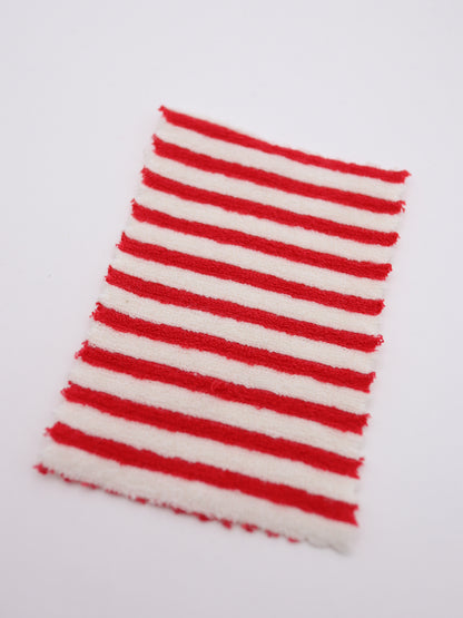 TCミニパイルボーダー生地　綿ポリタオル素材　犬服　　【26SS-030】