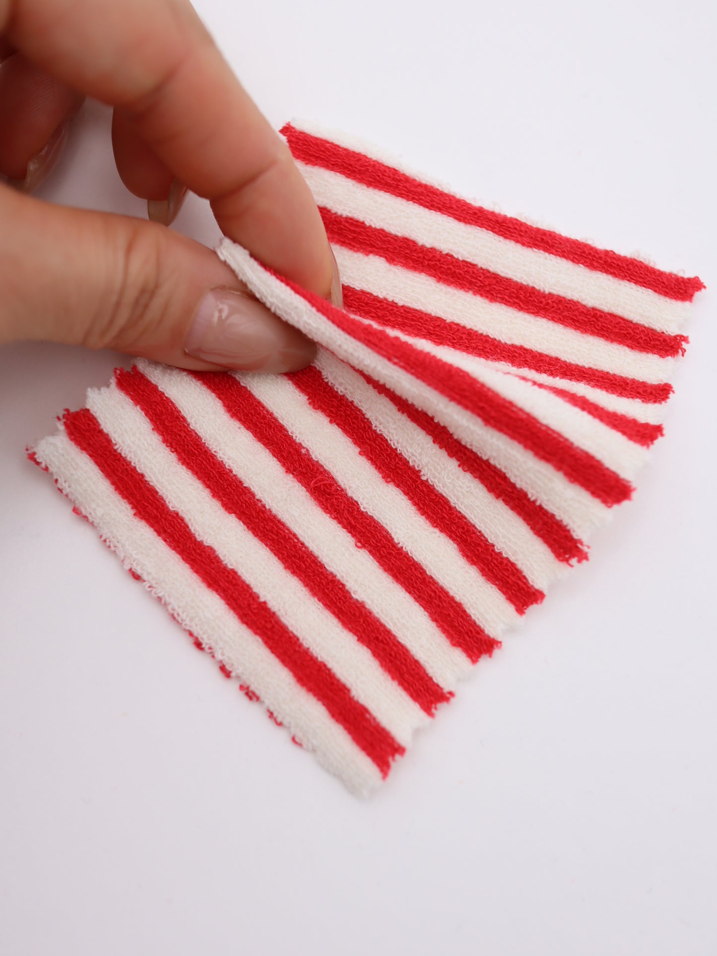 TCミニパイルボーダー生地　綿ポリタオル素材　犬服　　【26SS-030】