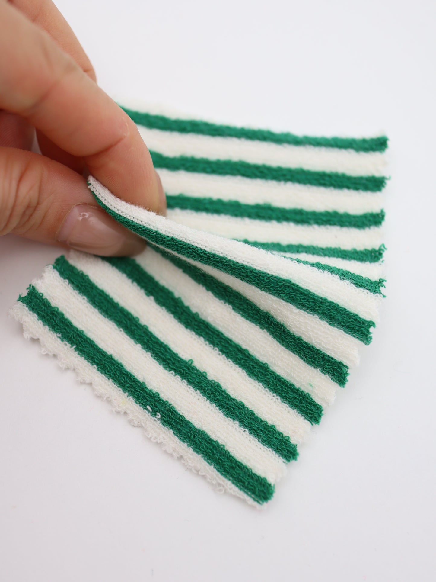 TCミニパイルボーダー生地　綿ポリタオル素材　犬服　　【26SS-030】