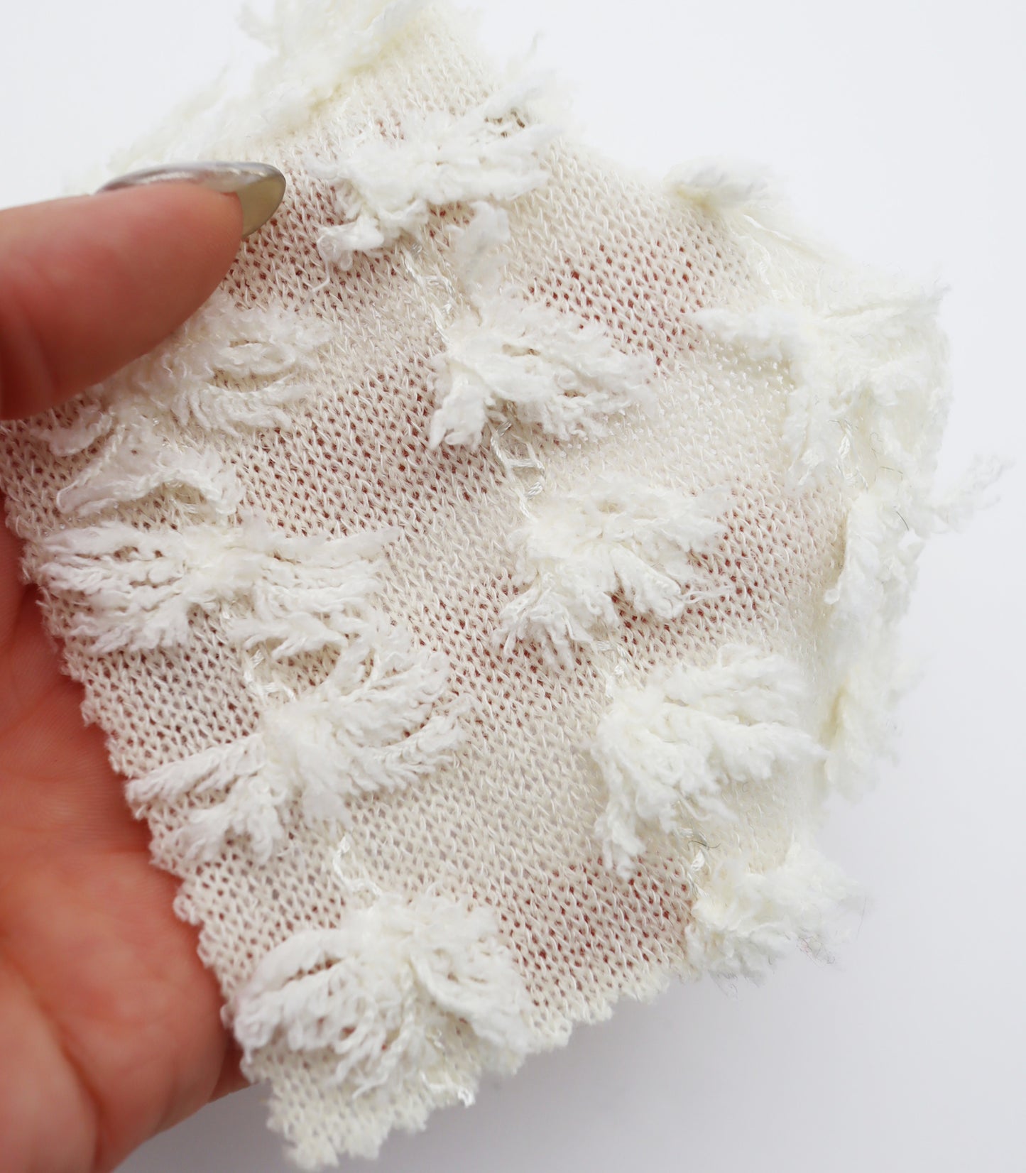 【25SS-303】フリンジストライプ天竺ニット　/0.5ｙあたり = ～1140円