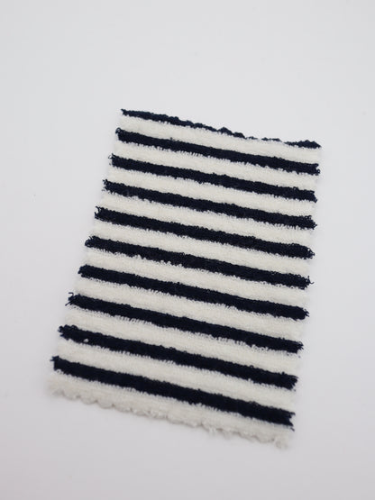 TCミニパイルボーダー生地　綿ポリタオル素材　犬服　　【26SS-030】