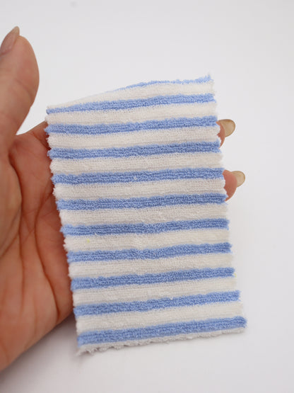 TCミニパイルボーダー生地　綿ポリタオル素材　犬服　　【26SS-030】