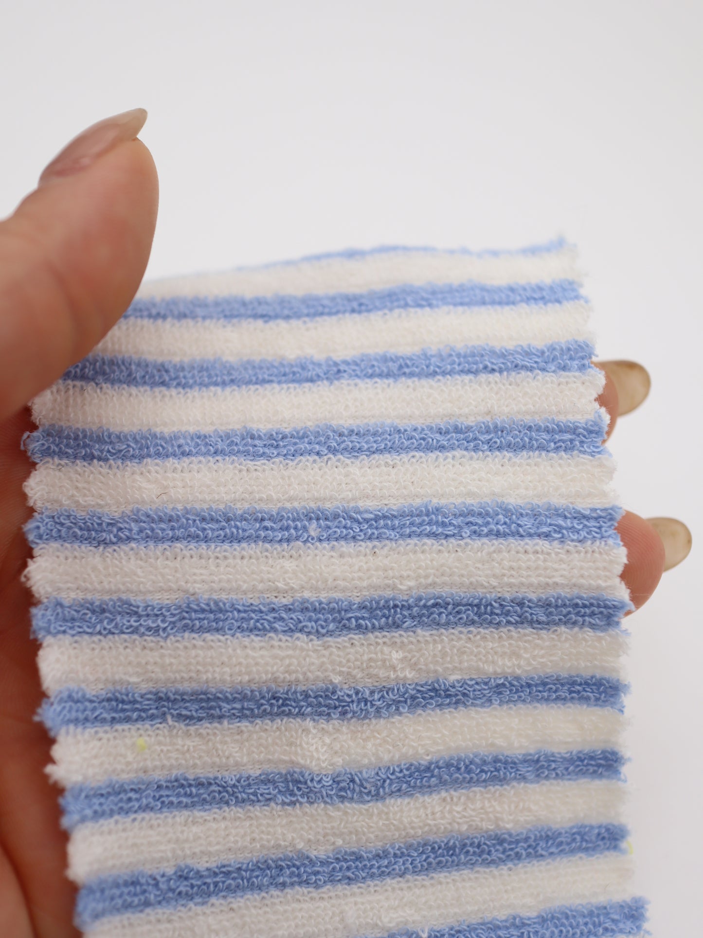 TCミニパイルボーダー生地　綿ポリタオル素材　犬服　　【26SS-030】