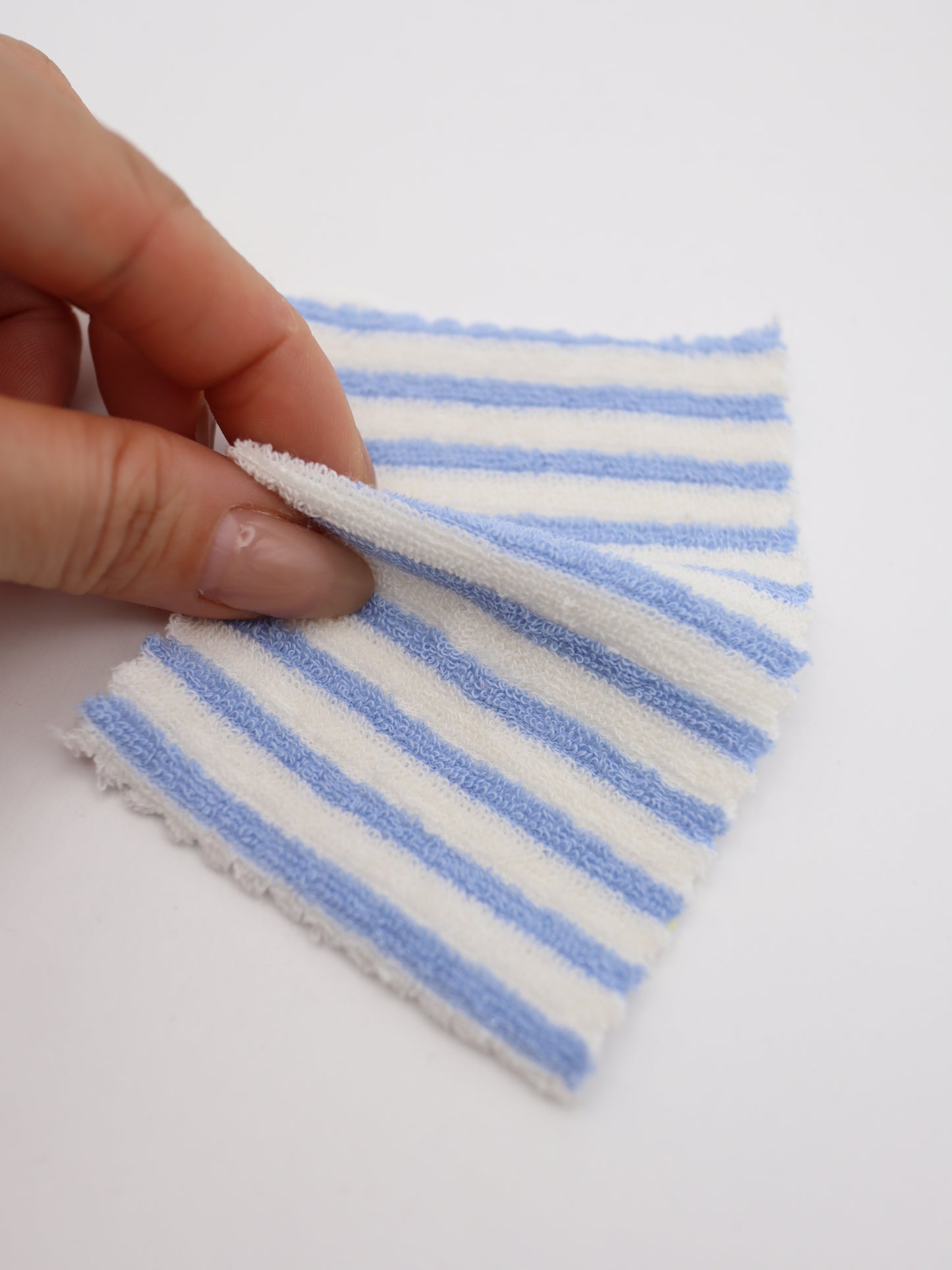 TCミニパイルボーダー生地　綿ポリタオル素材　犬服　　【26SS-030】