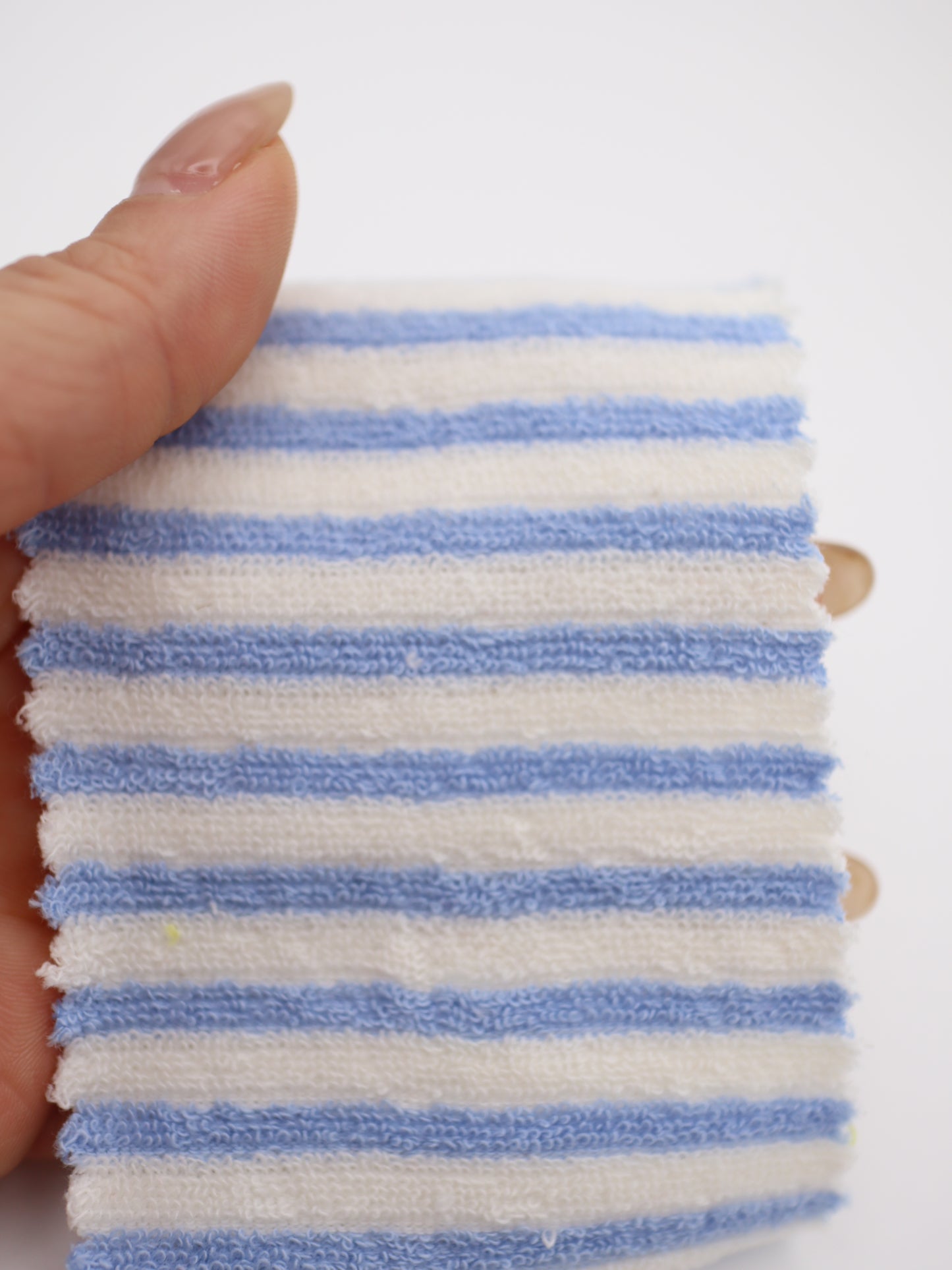 TCミニパイルボーダー生地　綿ポリタオル素材　犬服　　【26SS-030】