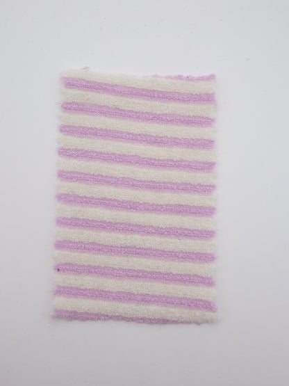 TCミニパイルボーダー生地　綿ポリタオル素材　犬服　　【26SS-030】