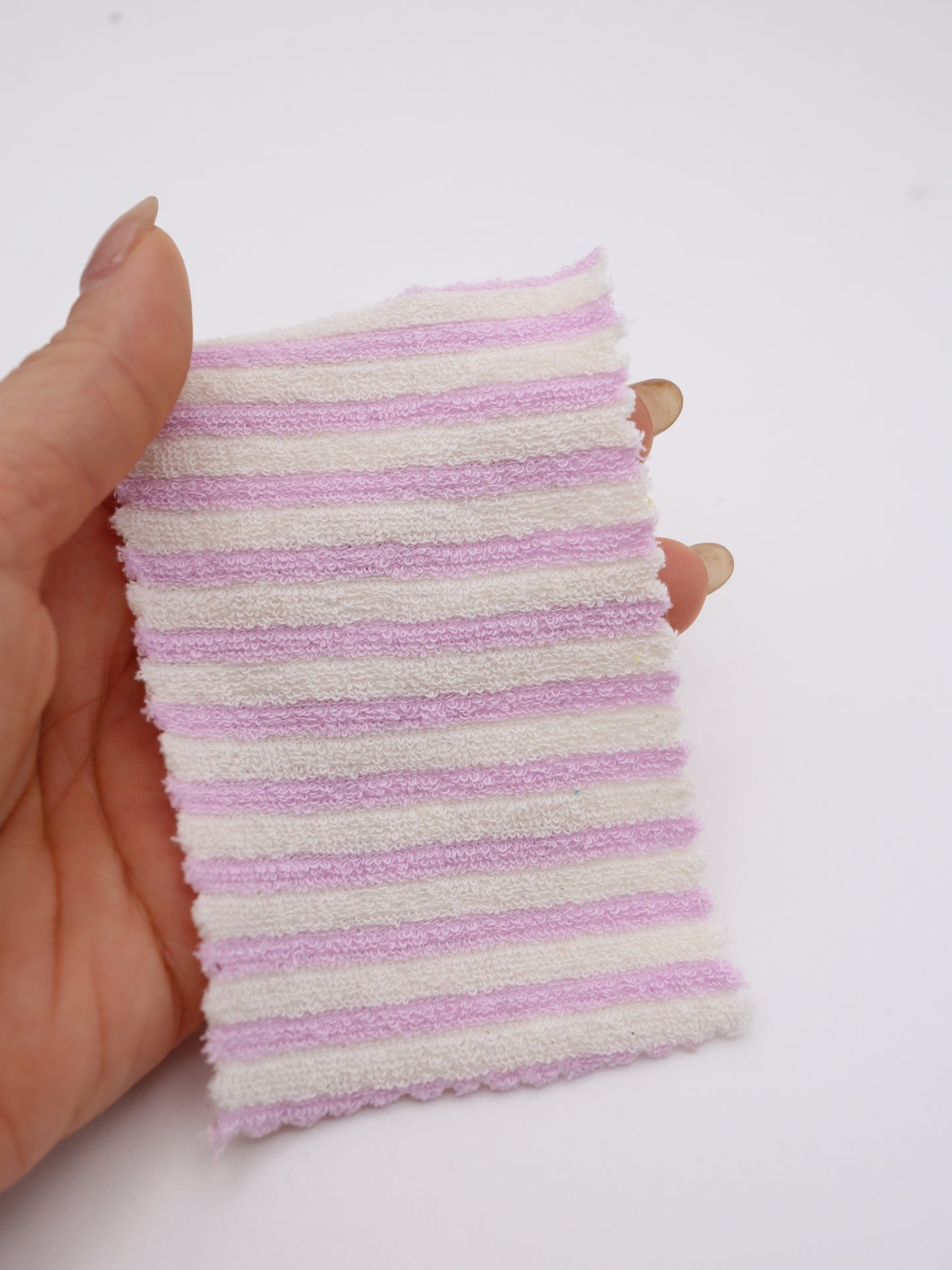 TCミニパイルボーダー生地　綿ポリタオル素材　犬服　　【26SS-030】