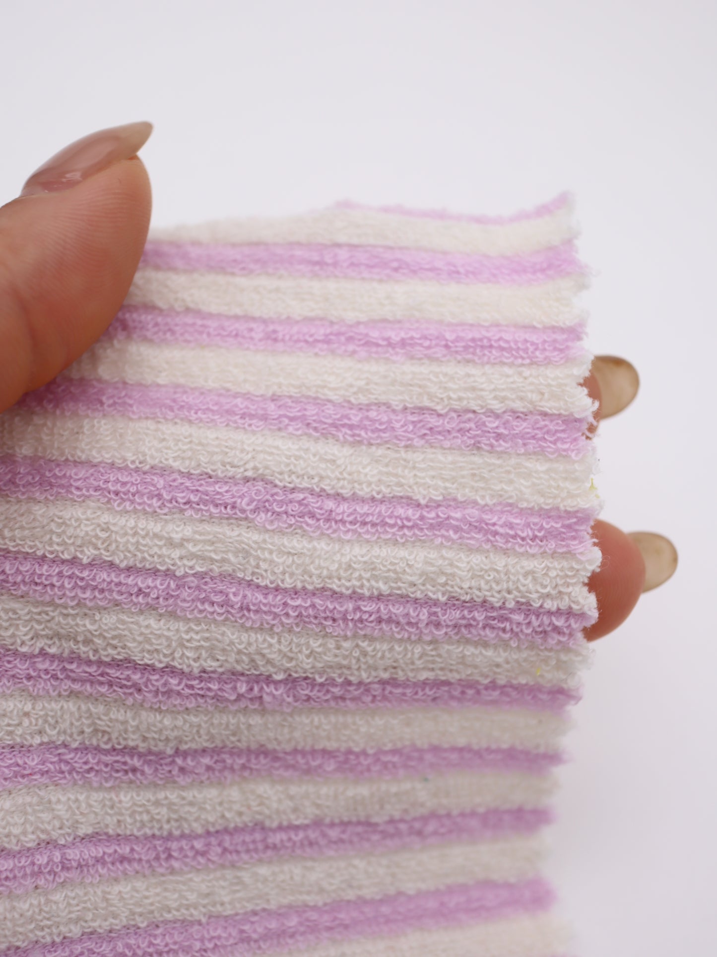 TCミニパイルボーダー生地　綿ポリタオル素材　犬服　　【26SS-030】