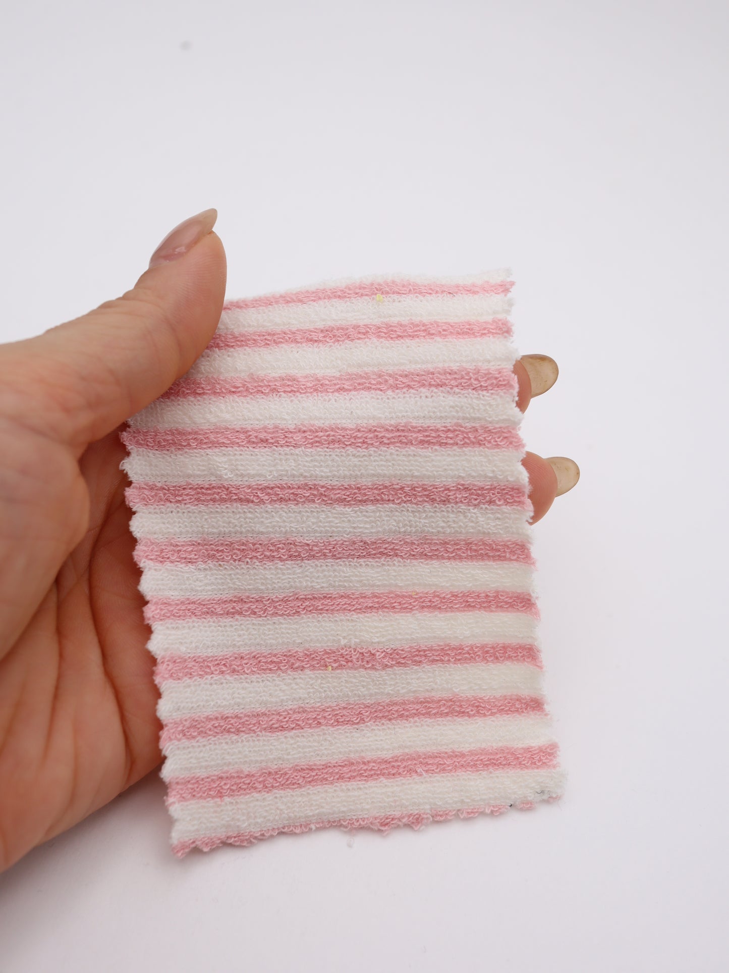 TCミニパイルボーダー生地　綿ポリタオル素材　犬服　　【26SS-030】