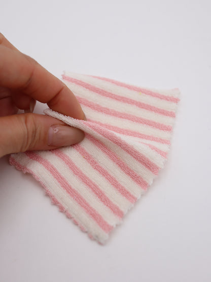 TCミニパイルボーダー生地　綿ポリタオル素材　犬服　　【26SS-030】