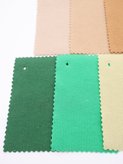綿混ストレッチリブ無地生地｜30色展開・高復元力｜ドッグウェア（犬服）・バインダー向け｜26SS-012【生地仕入れ代行卸】