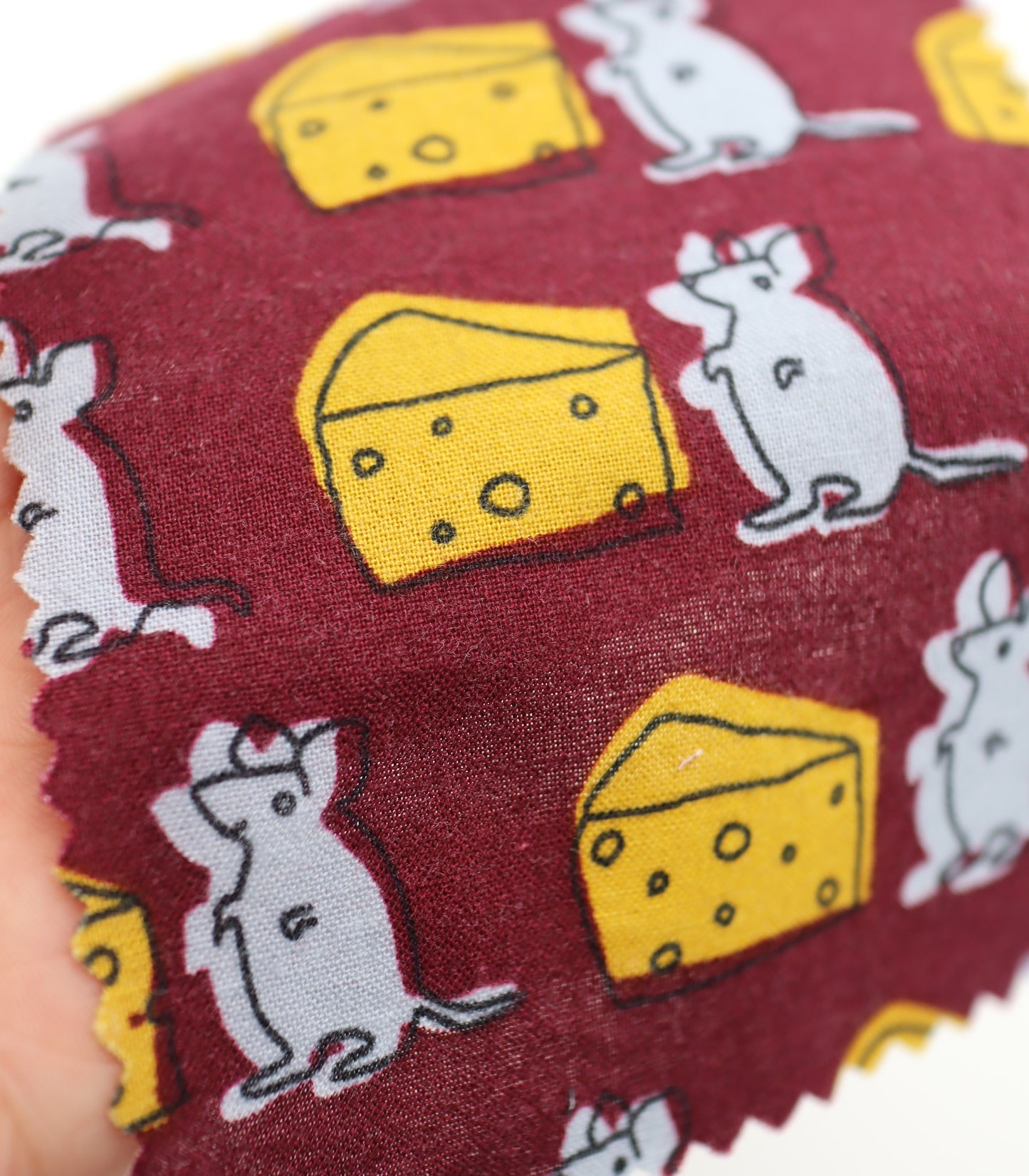 【25SS-227】ネズミさん×チーズプリント綿ローン　/0.5ｙあたり = ～805円