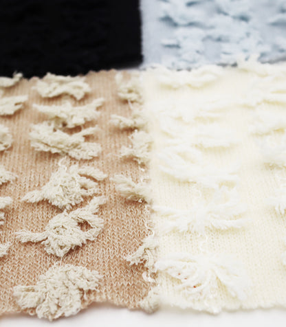 【25SS-303】フリンジストライプ天竺ニット　/0.5ｙあたり = ～1140円