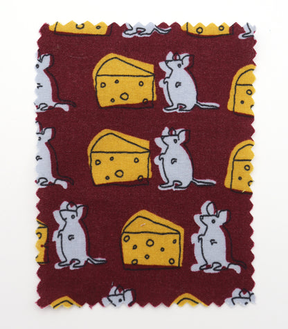 【25SS-227】ネズミさん×チーズプリント綿ローン　/0.5ｙあたり = ～805円