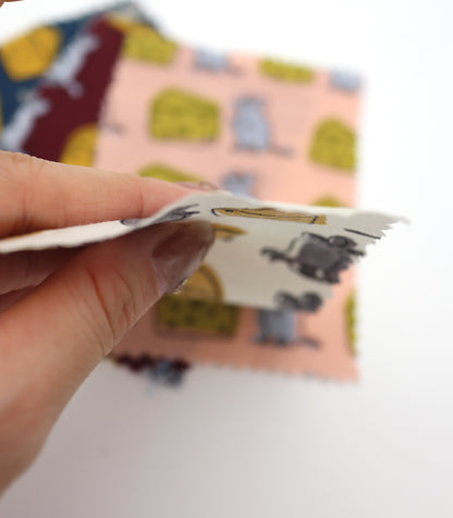 【25SS-227】ネズミさん×チーズプリント綿ローン　/0.5ｙあたり = ～805円