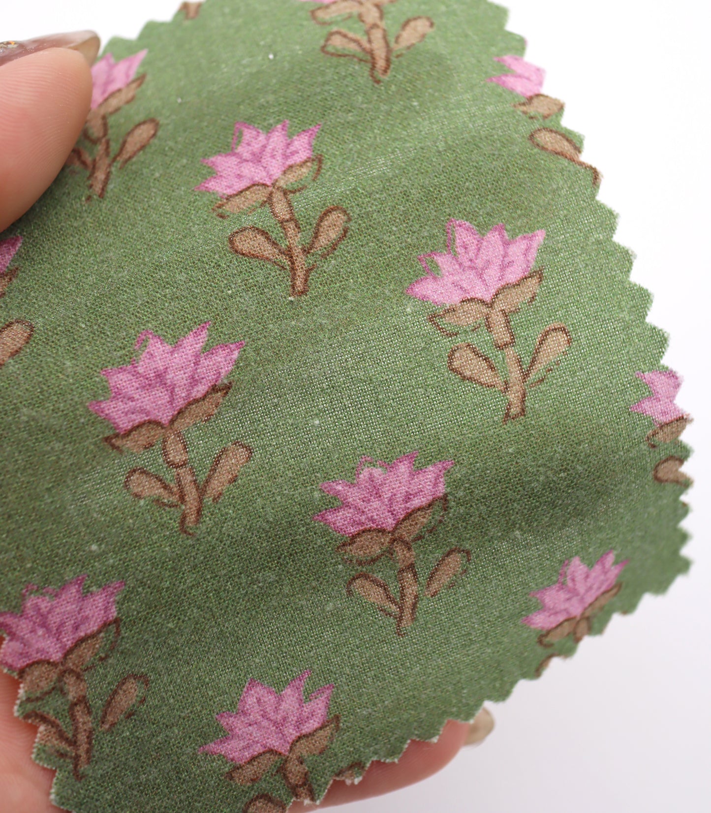 【25SS-239】レトロフラワープリント綿ローン　/0.5ｙあたり = ～920円