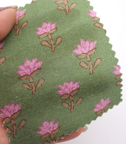 【25SS-239】レトロフラワープリント綿ローン　/0.5ｙあたり = ～920円