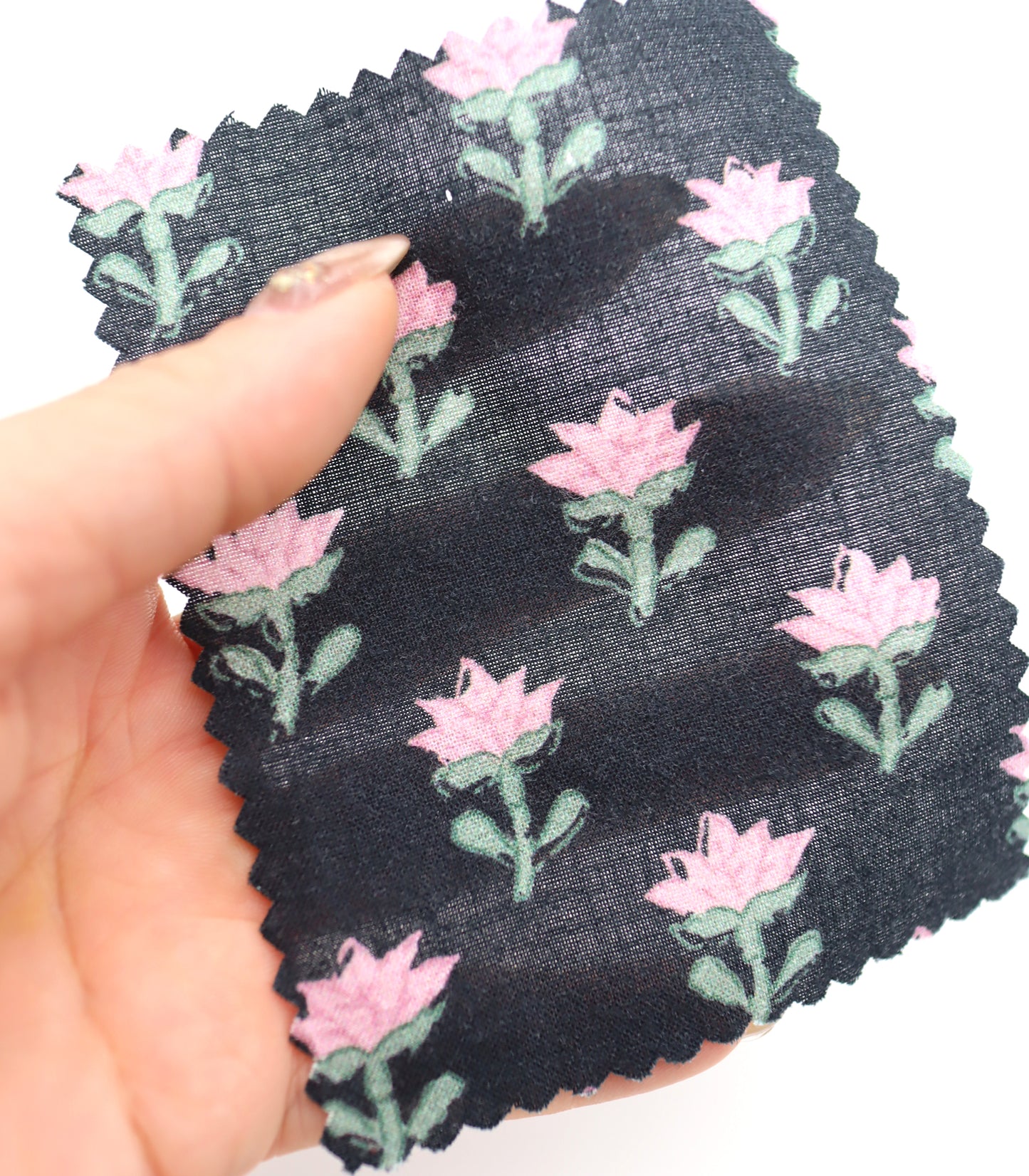 【25SS-239】レトロフラワープリント綿ローン　/0.5ｙあたり = ～920円