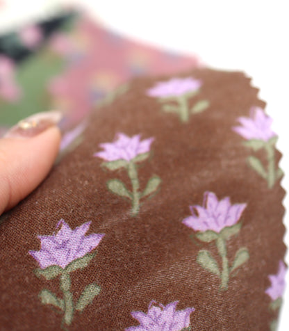 【25SS-239】レトロフラワープリント綿ローン　/0.5ｙあたり = ～920円