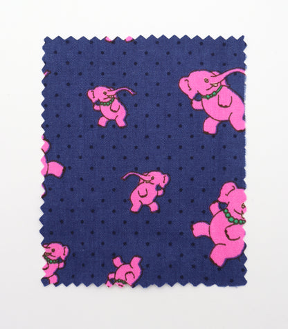 【25SS-233】ゾウさん×ドットプリント綿ローン　/0.5ｙあたり = ～890円