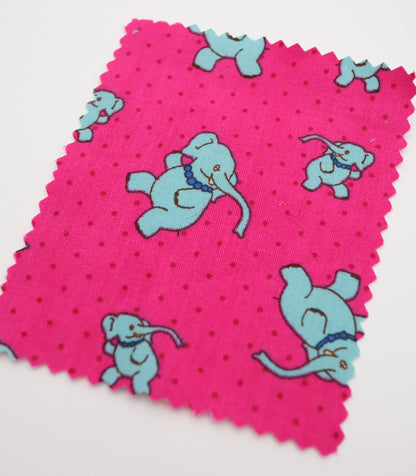 【25SS-233】ゾウさん×ドットプリント綿ローン　/0.5ｙあたり = ～890円