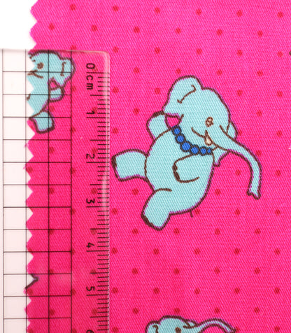 【25SS-233】ゾウさん×ドットプリント綿ローン　/0.5ｙあたり = ～890円