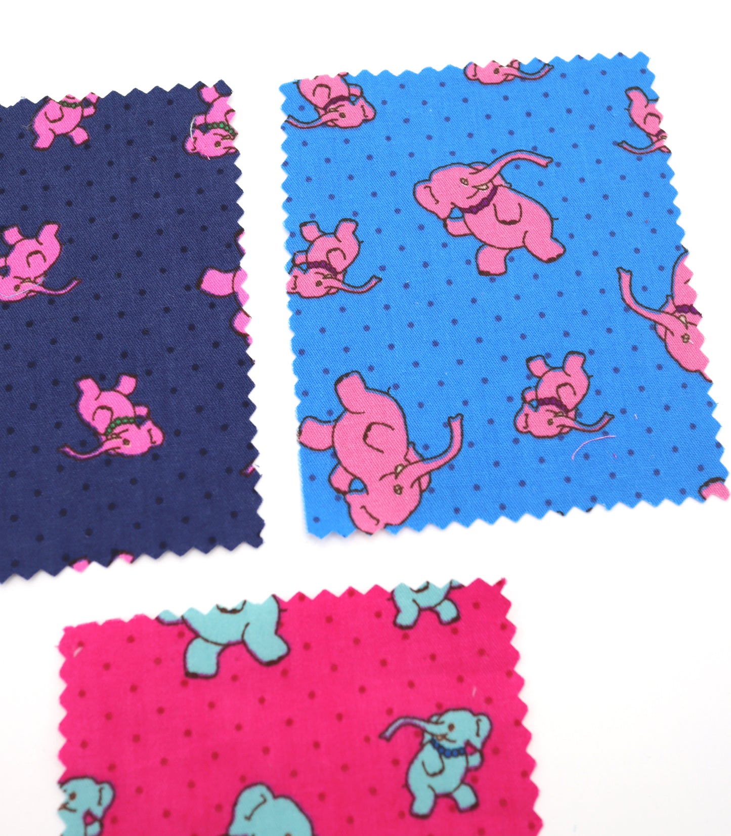 【25SS-233】ゾウさん×ドットプリント綿ローン　/0.5ｙあたり = ～890円