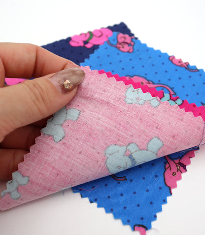 【25SS-233】ゾウさん×ドットプリント綿ローン　/0.5ｙあたり = ～890円