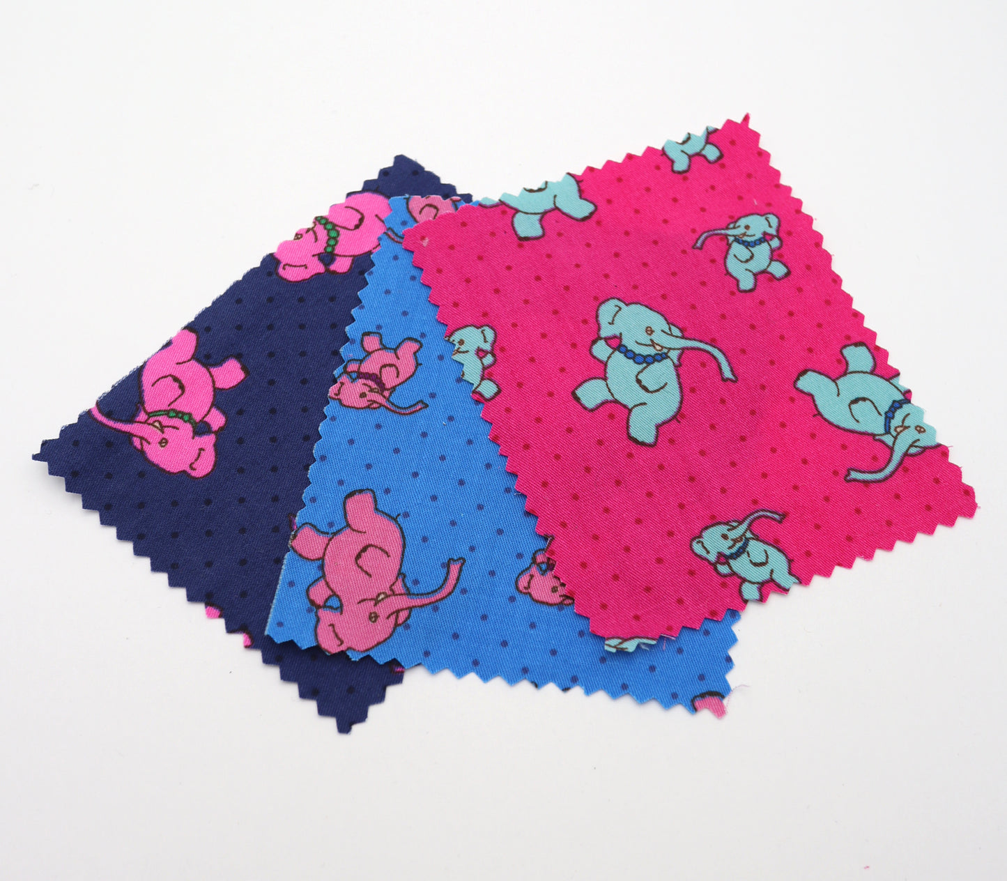 【25SS-233】ゾウさん×ドットプリント綿ローン　/0.5ｙあたり = ～890円