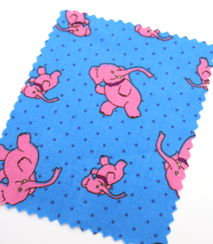 【25SS-233】ゾウさん×ドットプリント綿ローン　/0.5ｙあたり = ～890円