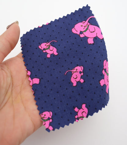 【25SS-233】ゾウさん×ドットプリント綿ローン　/0.5ｙあたり = ～890円