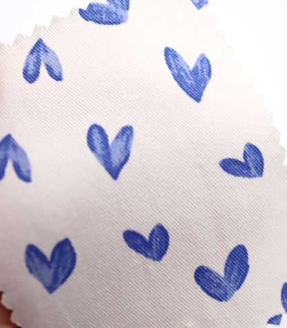 【25SS-057】スケッチ風ハートプリントツイル　/0.5ｙあたり = ～ 945円