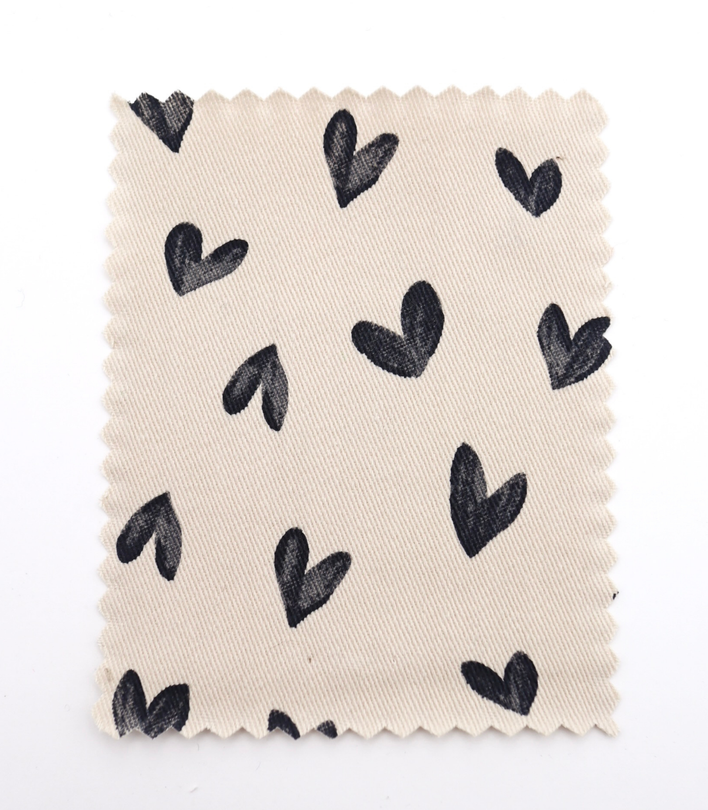 【25SS-057】スケッチ風ハートプリントツイル　/0.5ｙあたり = ～ 945円