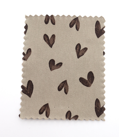 【25SS-057】スケッチ風ハートプリントツイル　/0.5ｙあたり = ～ 945円