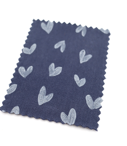 【25SS-057】スケッチ風ハートプリントツイル　/0.5ｙあたり = ～ 945円