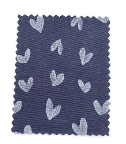 【25SS-057】スケッチ風ハートプリントツイル　/0.5ｙあたり = ～ 945円