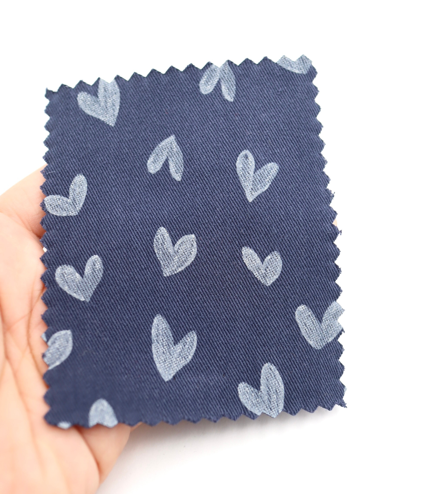 【25SS-057】スケッチ風ハートプリントツイル　/0.5ｙあたり = ～ 945円