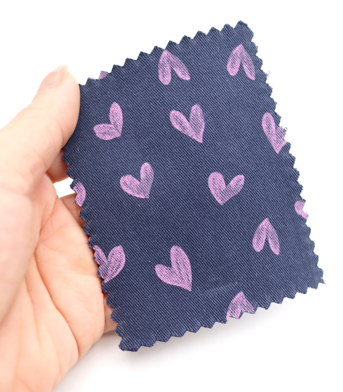 【25SS-057】スケッチ風ハートプリントツイル　/0.5ｙあたり = ～ 945円