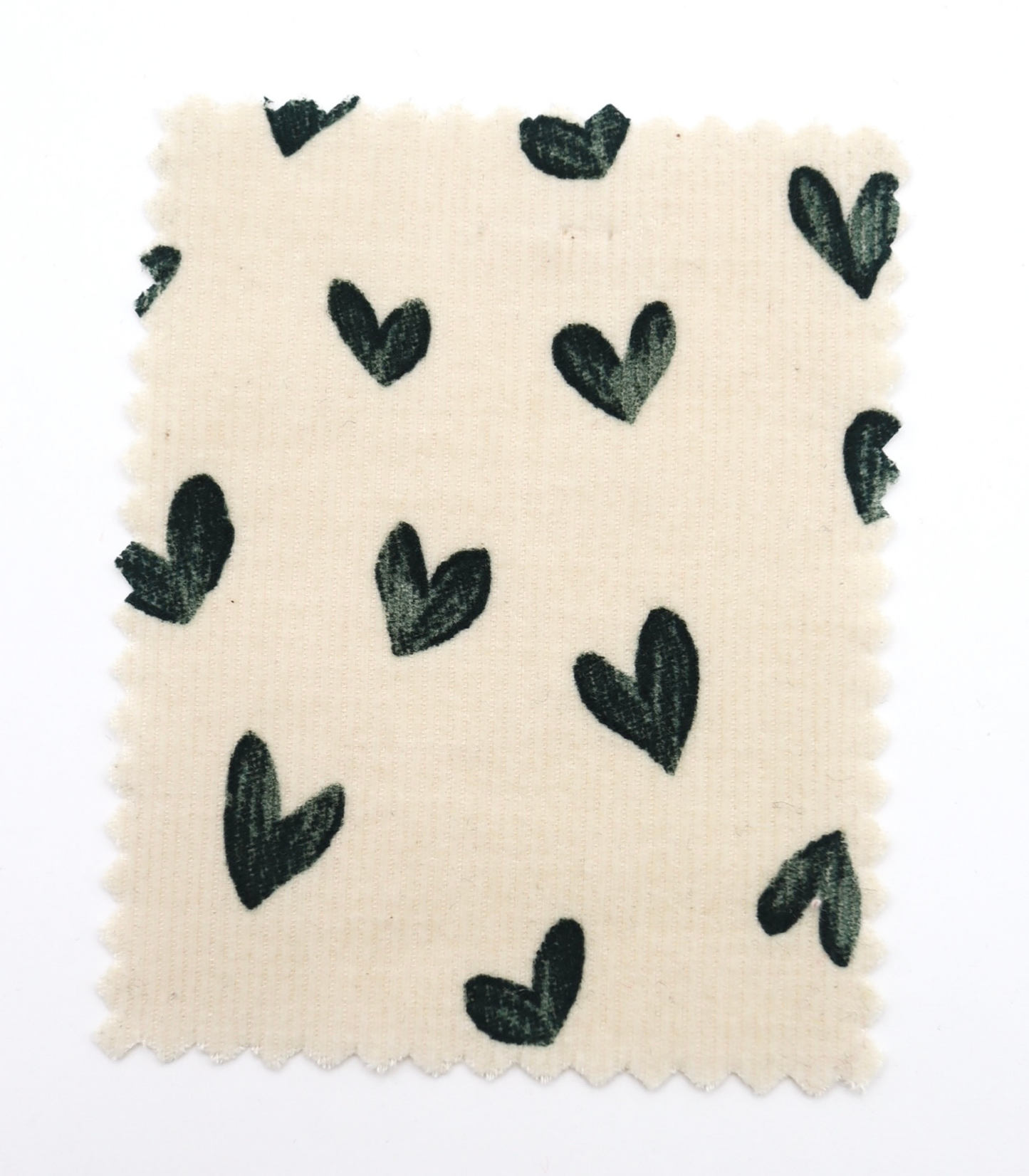 【25SS-008】スケッチ風ハートプリントコーデュロイ　/0.5ｙあたり=～940円