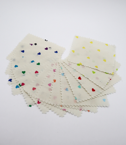 【25SS-045】プチハートプリント綿ローン　/0.5ｙあたり=～485円